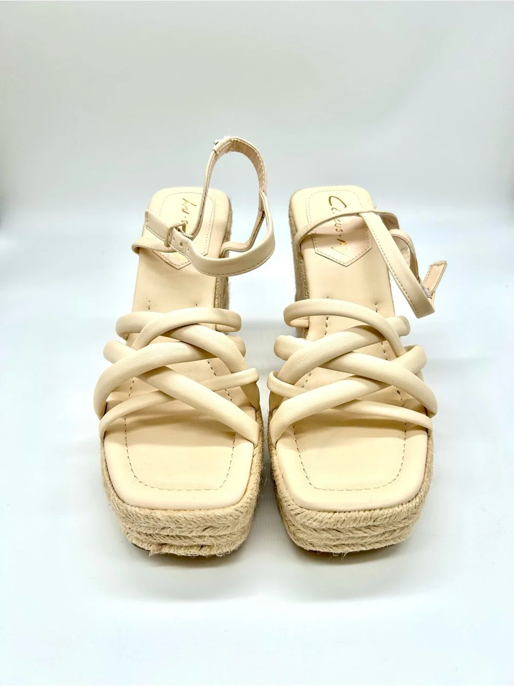 Circus by Sam Edelman “Irene” Crème Espadrille Wedge Sandals Size 8 NWT